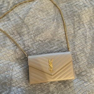 YSL clutch or chain wallet